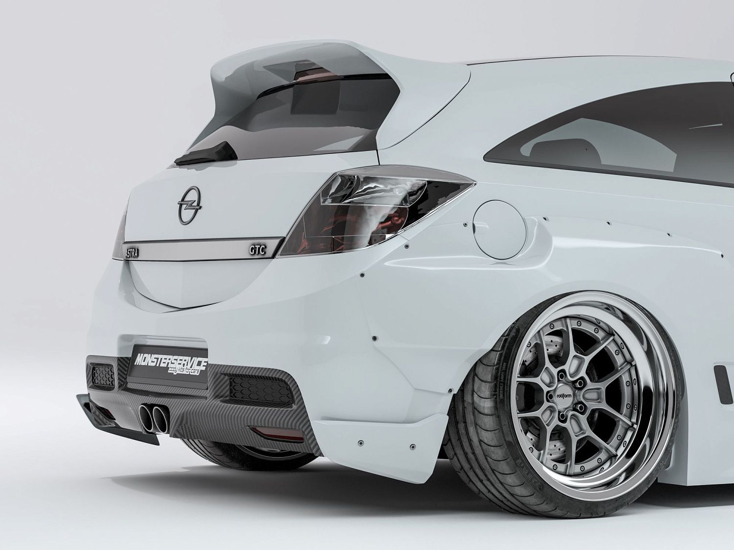 Monsterservice - новинка 2025 года - комплект расширения кузова Opel Astra