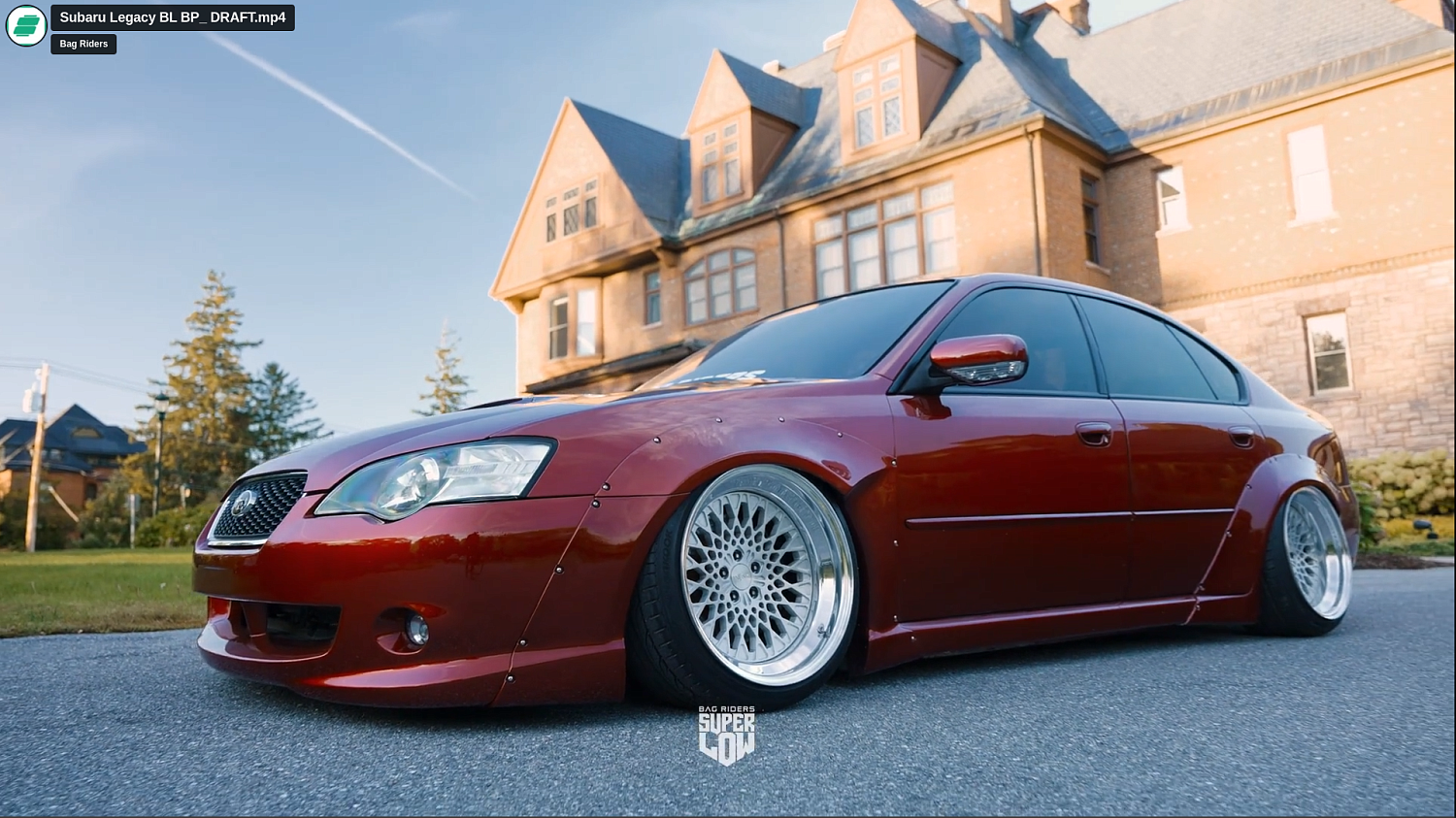 Аккуратный Subaru Legacy BL oт компании Bag Riders company из Сша