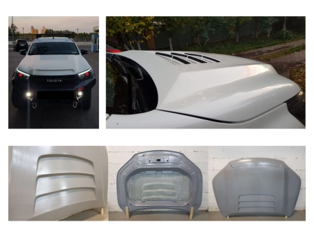 Пластиковый капот Toyota Hilux 15+